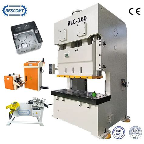 electrical junction box punch press machine|Electrical Junction Box Punch Press Making Machine.